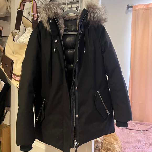 Mackage Larysa Puffer Down Jacket Fox Fur Lining | Size XL - Picture 1 of 7